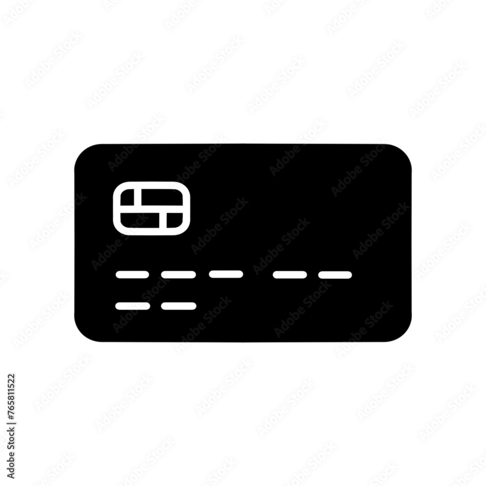 Credit card Line Icon Isolated On White Background Credit card Line Icon Isolated On White Background