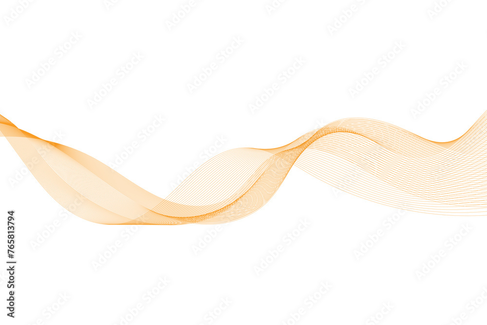 Modern stylish dynamic orange wave background. Vector illustration. EPS10