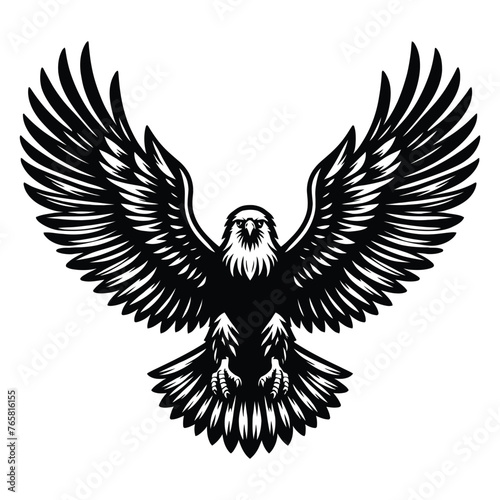  Vector illustration logo of eagle 