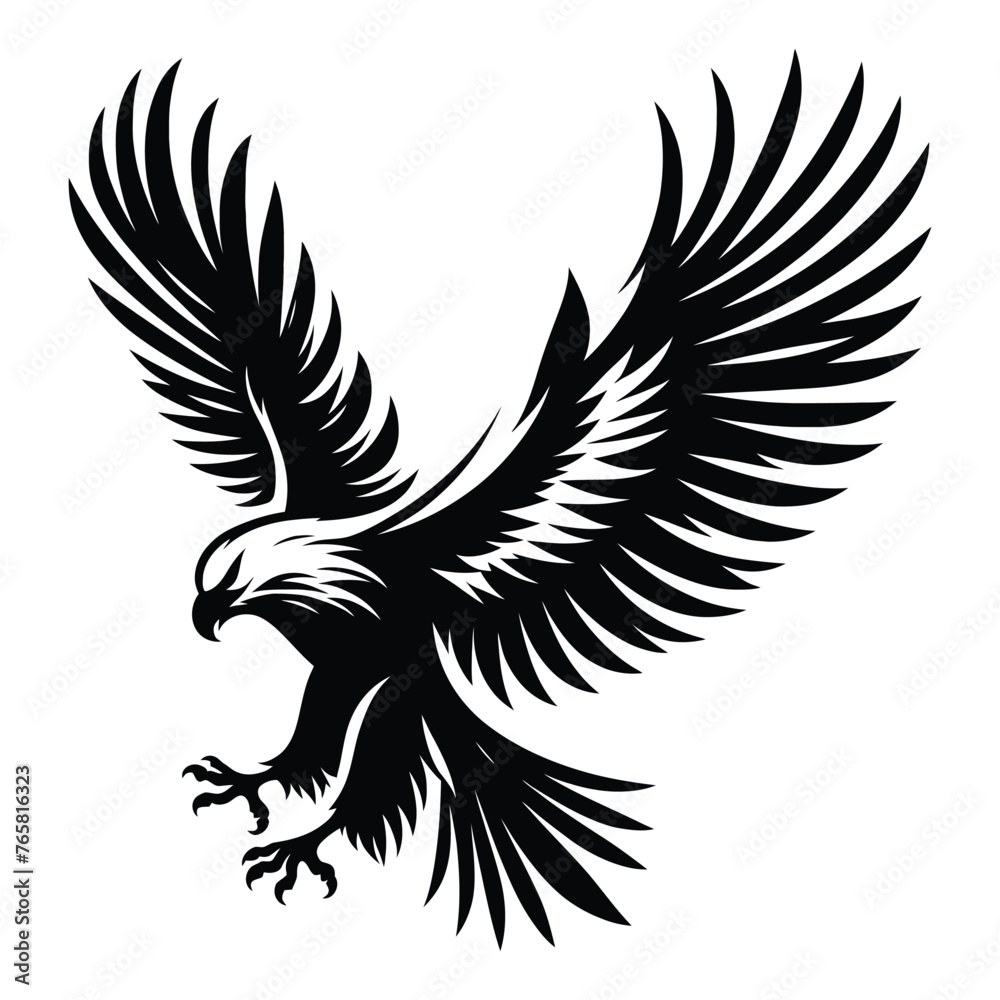 Fototapeta premium Vector illustration logo of eagle 