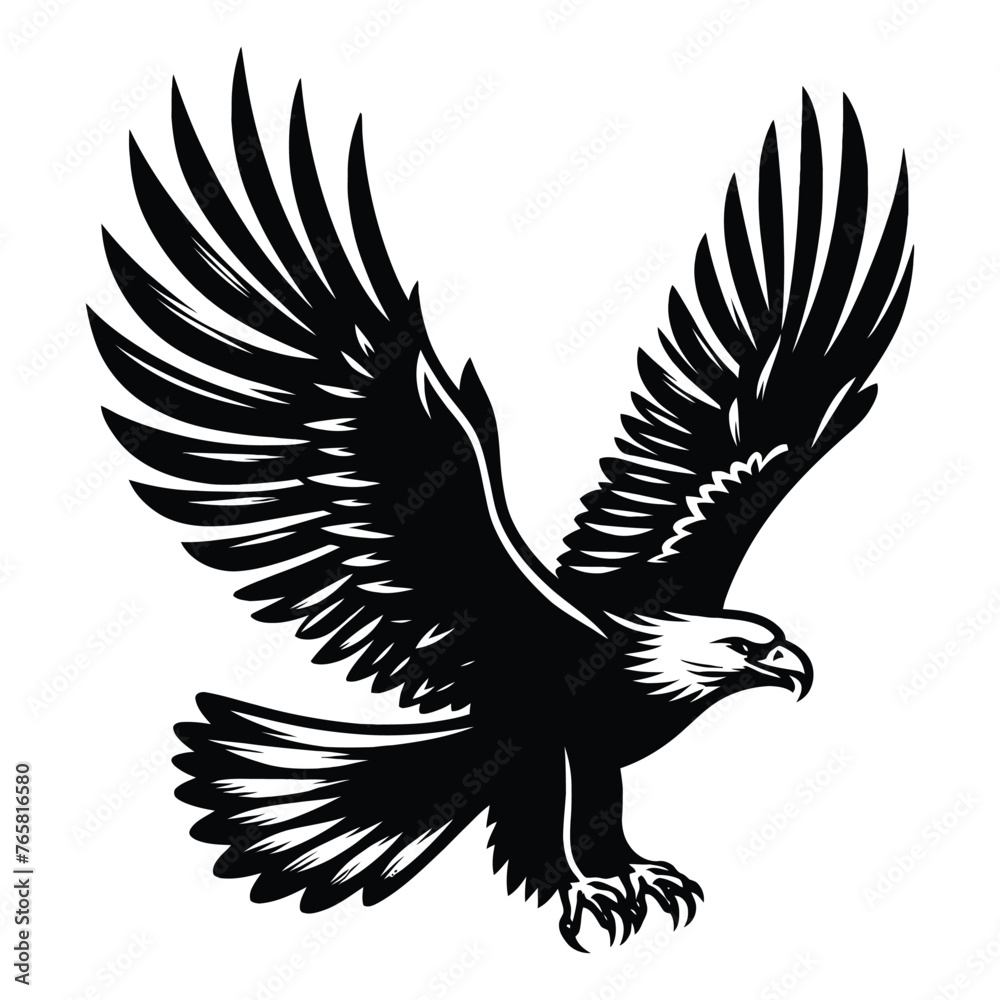 Fototapeta premium Vector illustration logo of eagle 