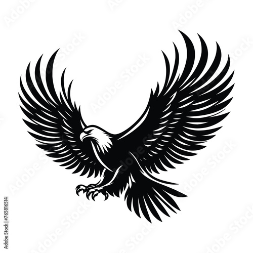  Vector illustration logo of eagle 