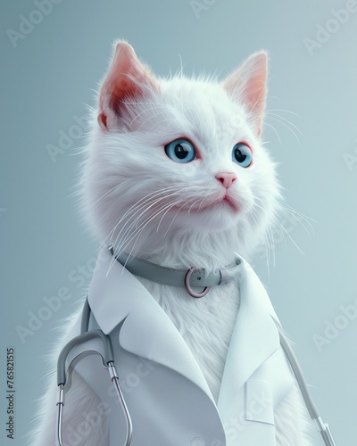 AI veterinary diagnosis, AR pet scan overlay, animal health data, veterinary clinic © kamol