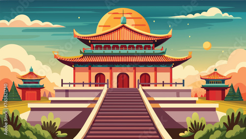 chinese temple vector illustration 5.eps