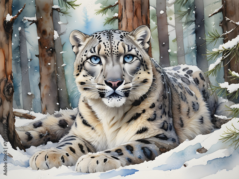 Obraz premium white bengal tiger