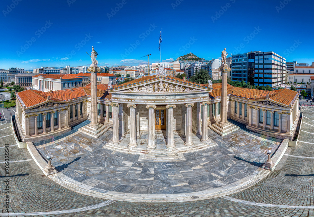 Academy of Athens aerial view panorama