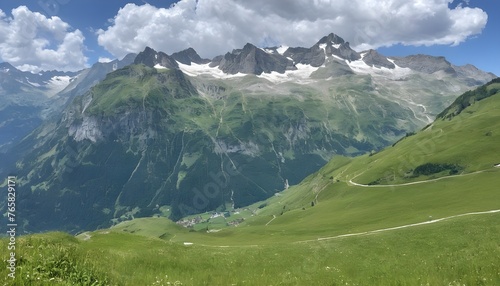 a summer mountain landscape