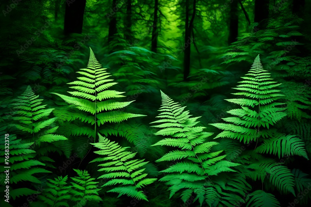 ferns in the forest