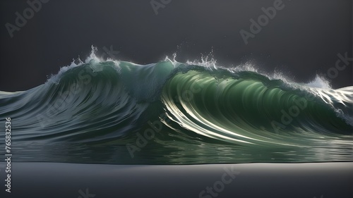 Luxurious waves with a dab of olive or motor oil. 3D model. luxurious, waves, dab, olive, motor, oil, 3d, model, water, blue, nature, motion, abstract, liquid, wave - water, background, fresh, sea, photo