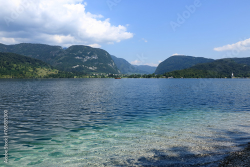 the lovely colors of Lake Bohinj, Slovenia