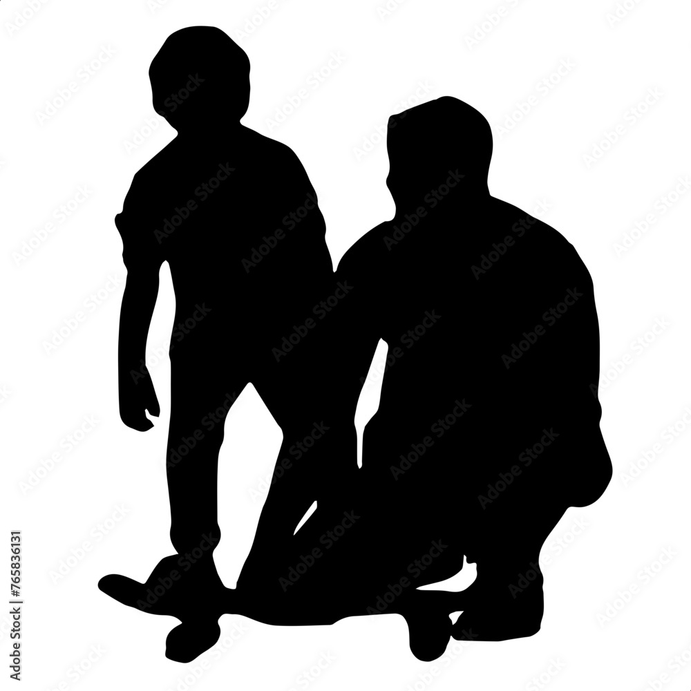silhouette of a person father day silhouette of a person father day