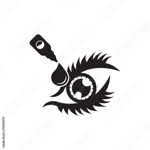eye drops icon vector illustration design template