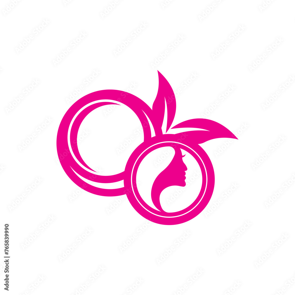 Beauty powder logo icon, vector illustration design Beauty powder logo icon, vector illustration design