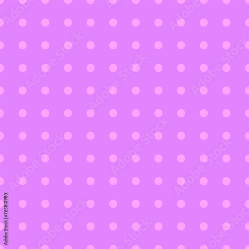 The light is purple on purple seamless pattern with dots. Dotted repeating texture in a row. Background