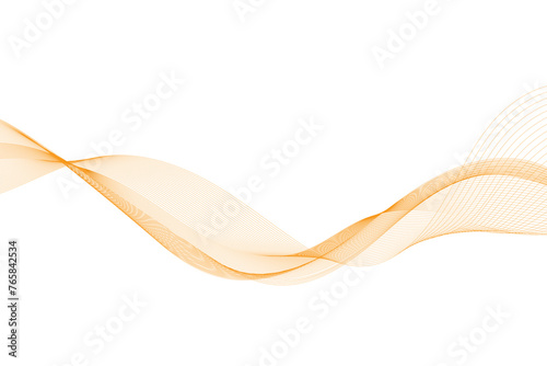 Modern stylish dynamic orange wave background. Vector illustration. EPS10