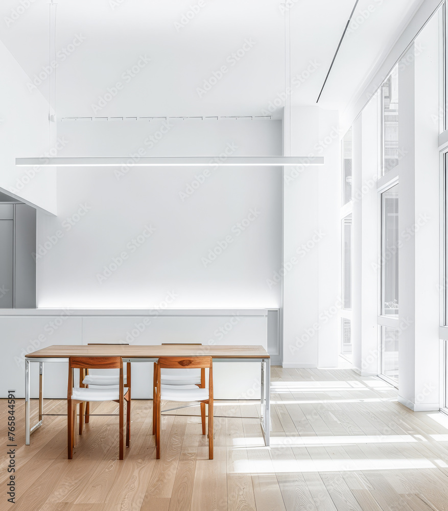 Chic modern interior with minimalist elegance Chic modern interior with minimalist elegance