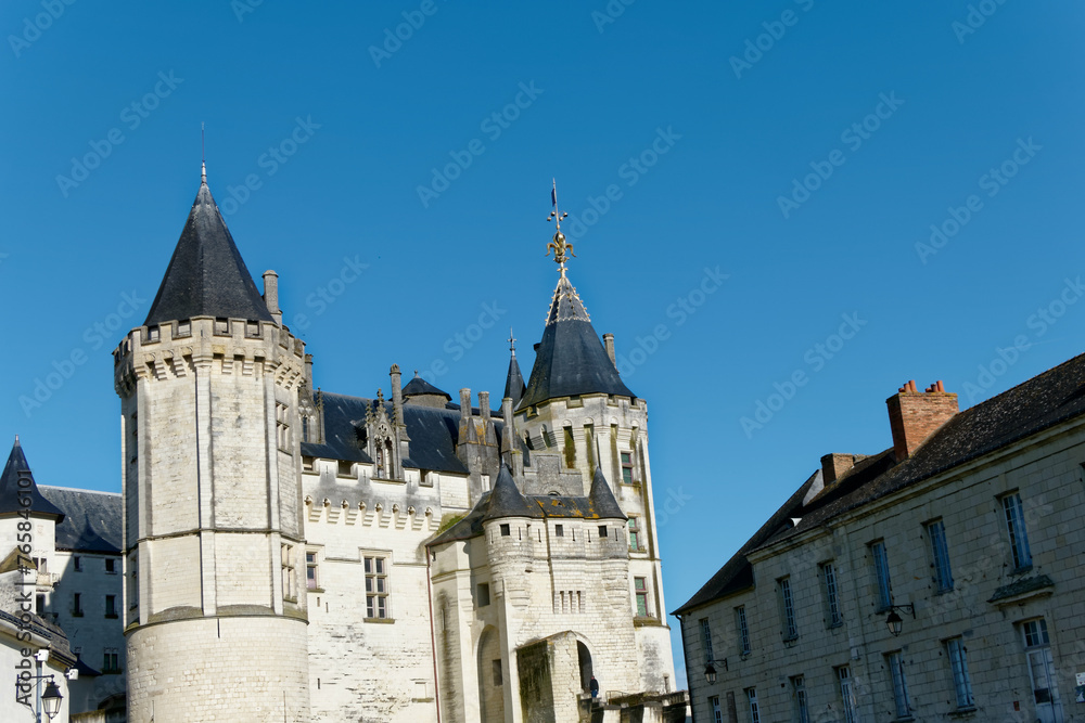 Donjons du château de Saumur dans le Maine et Loire - France