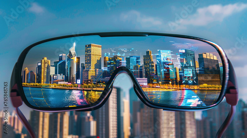 Augmented Reality Glasses Enhancing Urban Experience
