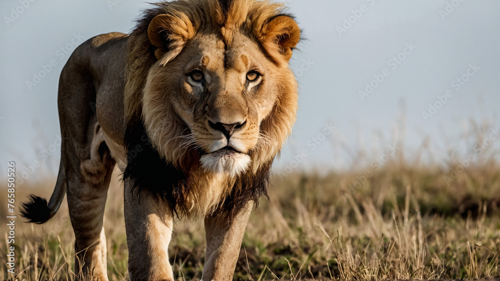 Lion King Walking photo.(Good looking hair)