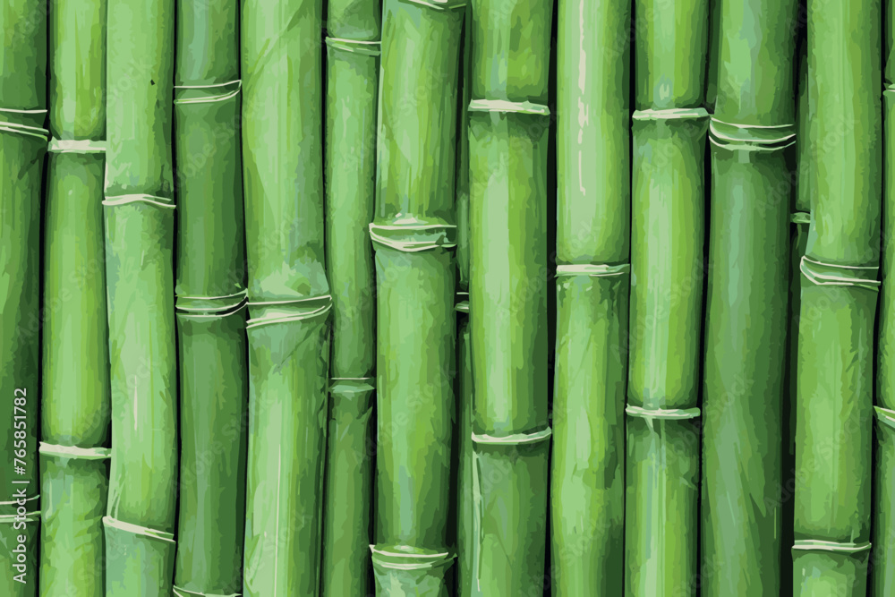 Adobe Illustrator Artwork. long vertical bamboo stalks close together ...