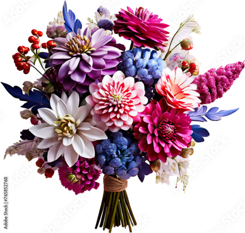 Bouquet decoration colorful flowers image	
