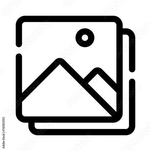 Free Download photo line icon - GFXLoad