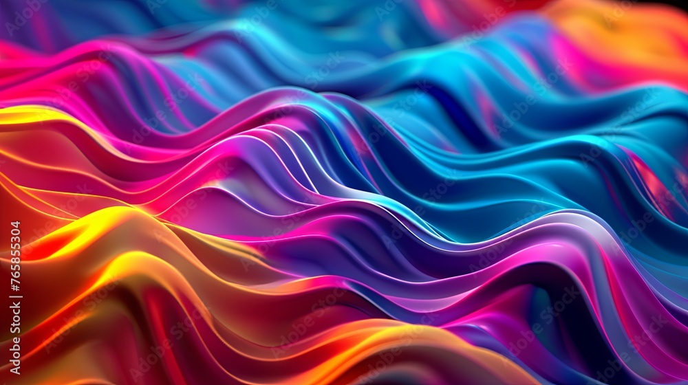 Obraz premium abstract colorful background with waves