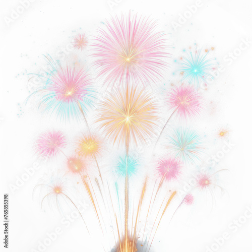 fireworks isolate PNG transparent background