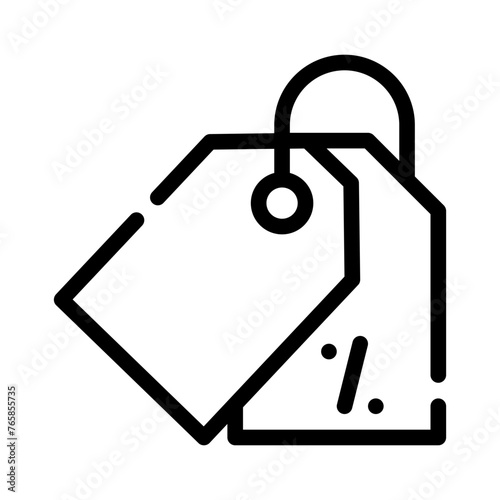 price tag line icon