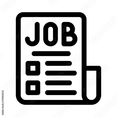 job seeking line icon