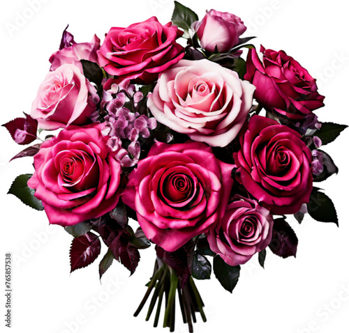 Bouquet decoration colorful flowers image	
