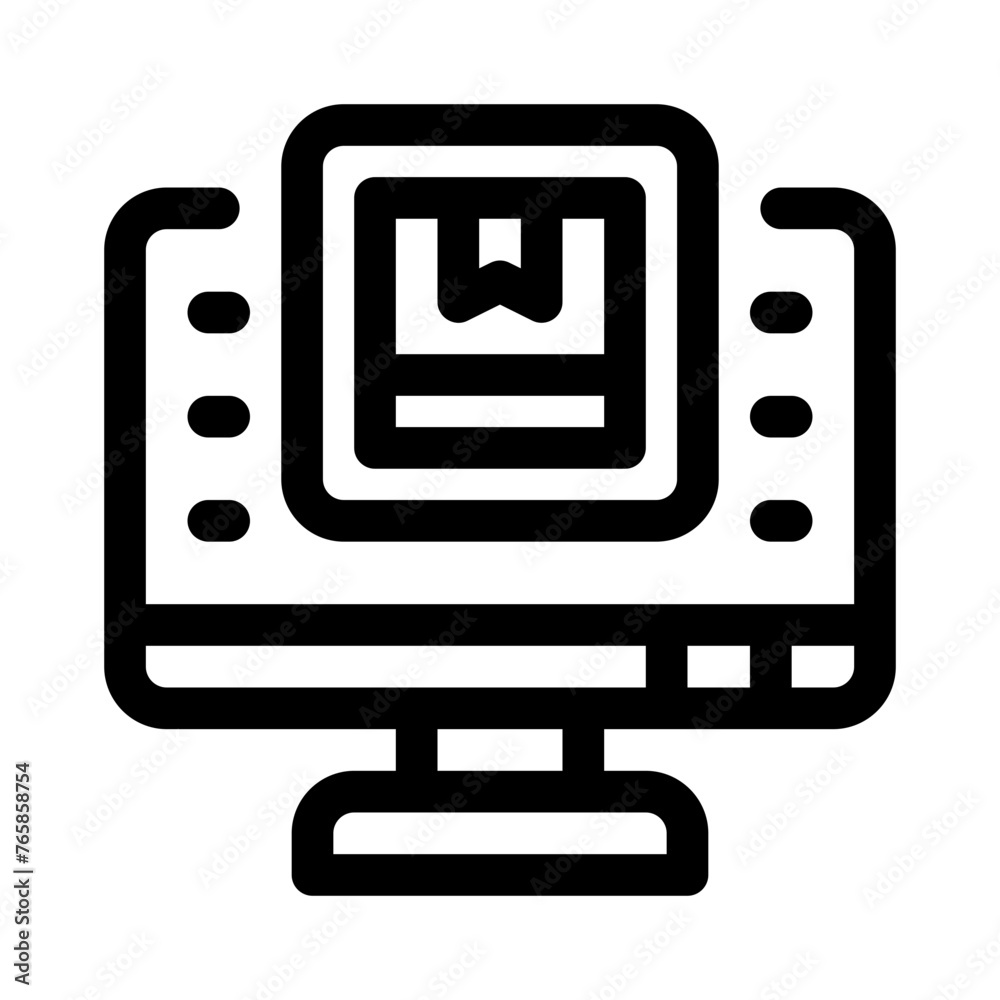 monitoring line icon monitoring line icon