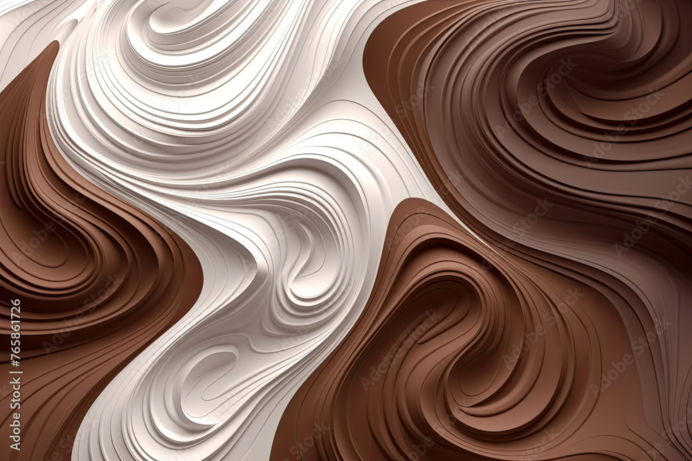 Chocolate and cream swirls Chocolate and cream swirls