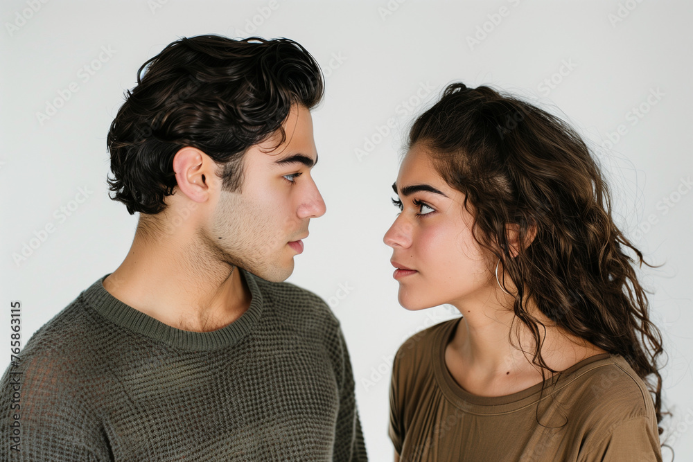 Couple in Relationship Looking at Each Other intensely
