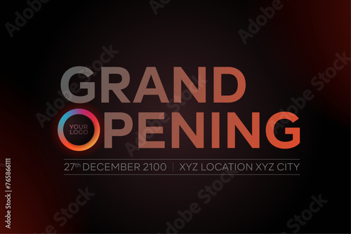 Grand Opening. Grand Opening typography font.