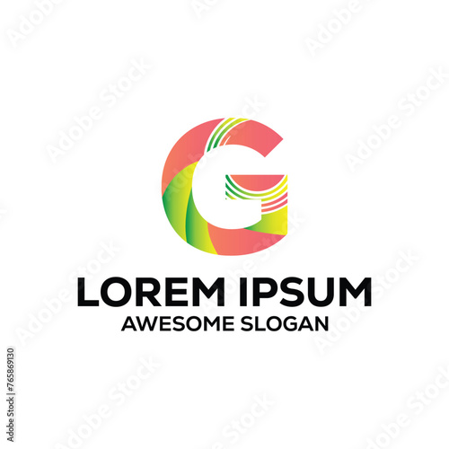 Free Download G letter logo colorful gradient logo design illustration vector design  - GFXLoad