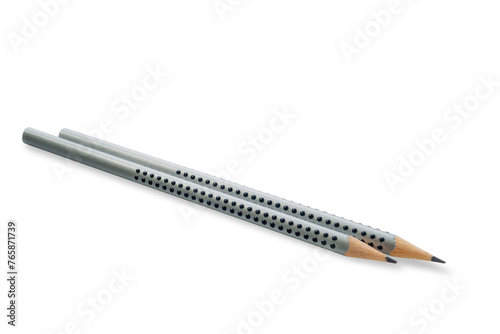 Two gray pencils