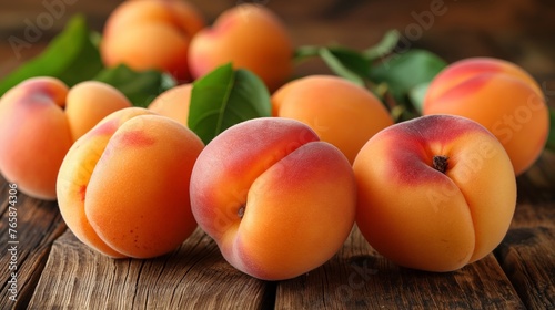 fresh tasty apricots