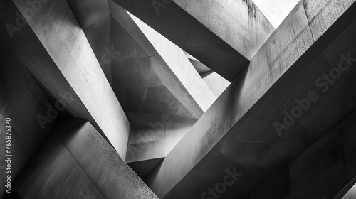 Angular shapes intersecting at sharp angles, creating a sense of tension and movement © Image Studio