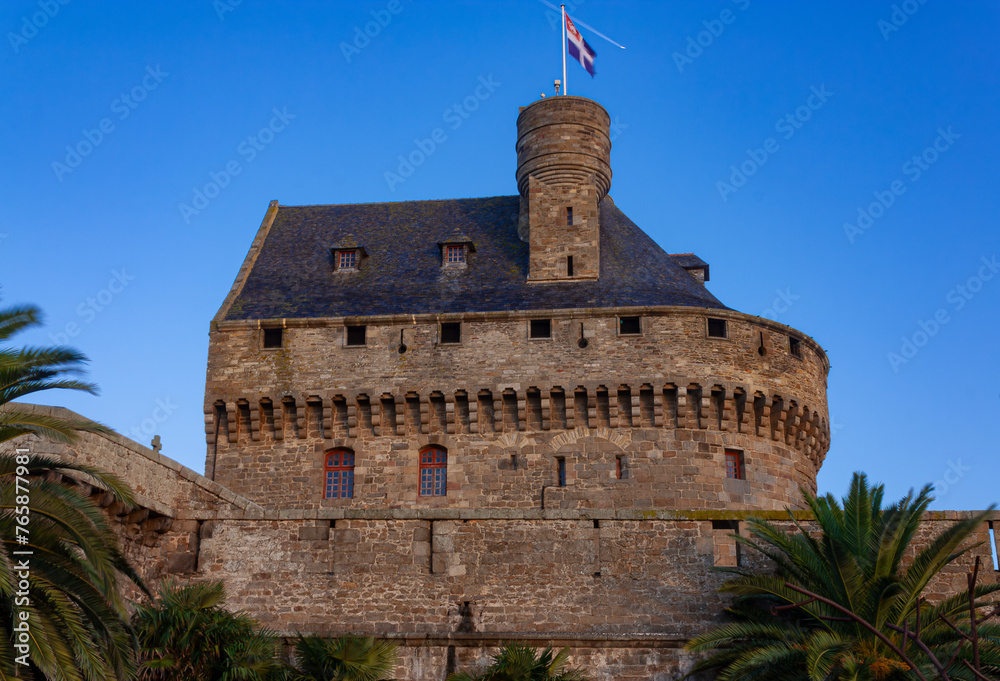 A tower in the Saint Malo fortifications