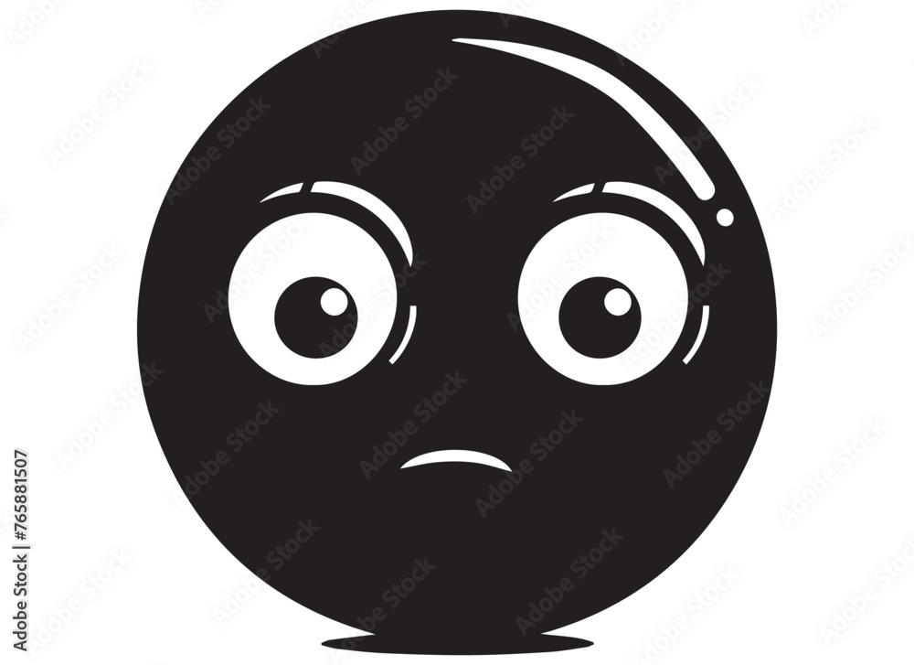 black silhouette funny face gesture emoji vector black silhouette funny face gesture emoji vector