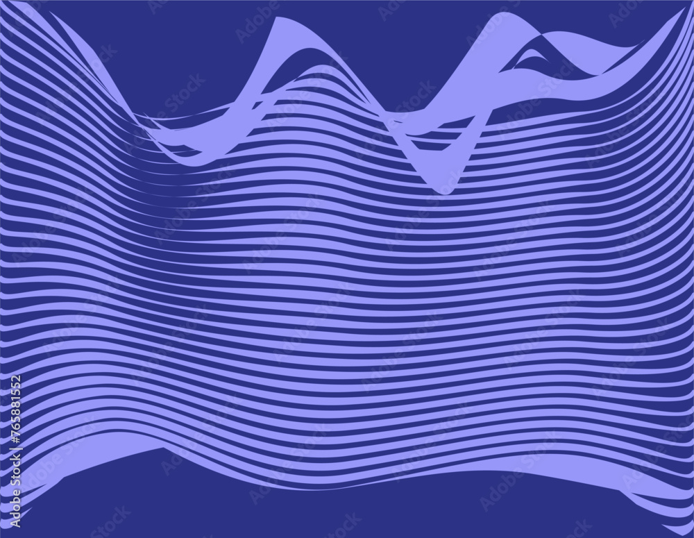 composition of geometric lines and planes in blue as a background design in graphic visual elements and for other visual design needs