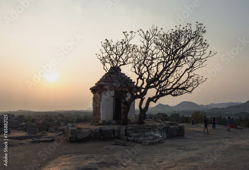 The Vijayanagar ruins are the most famous landmark in Karnataka. India photo
