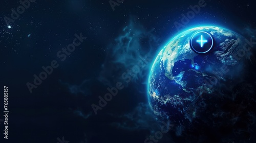 An evocative image symbolizing Earth Hour