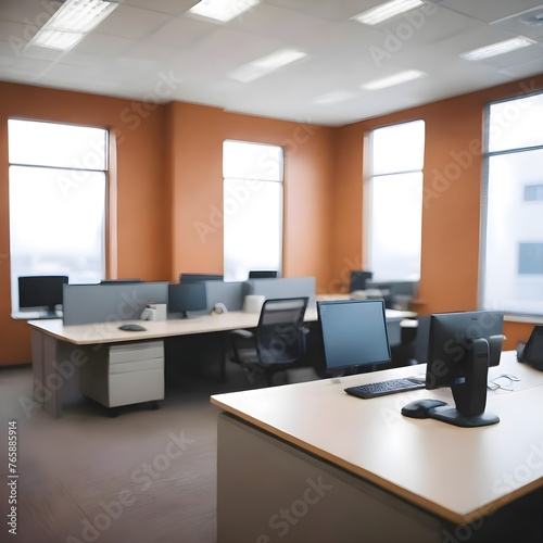 Empty Office Background - generative ai, üretken yapay zeka (ID: 765885914)