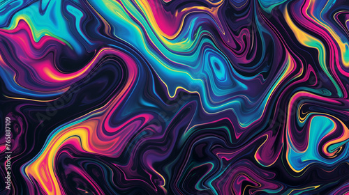 colorful wavy psychedelic abstract background