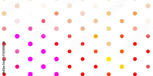Light pink, yellow vector backdrop with dots.