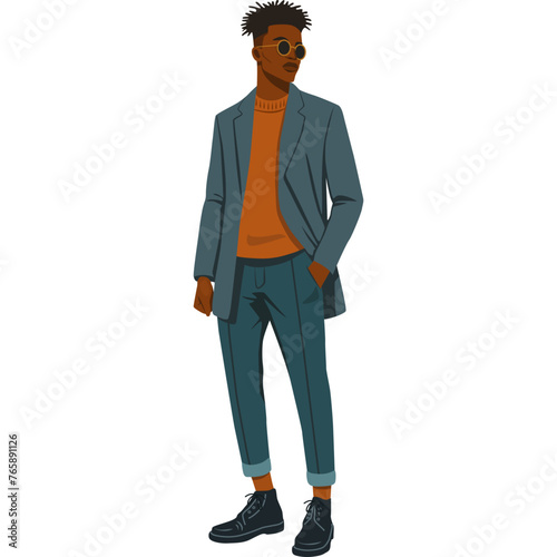 Cartoon Man In The Suit