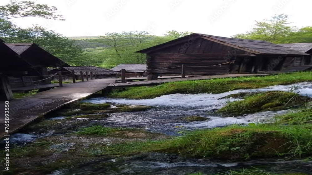 Old Wooden Water Mills, Bosnia Old Wooden Water Mills, Bosnia