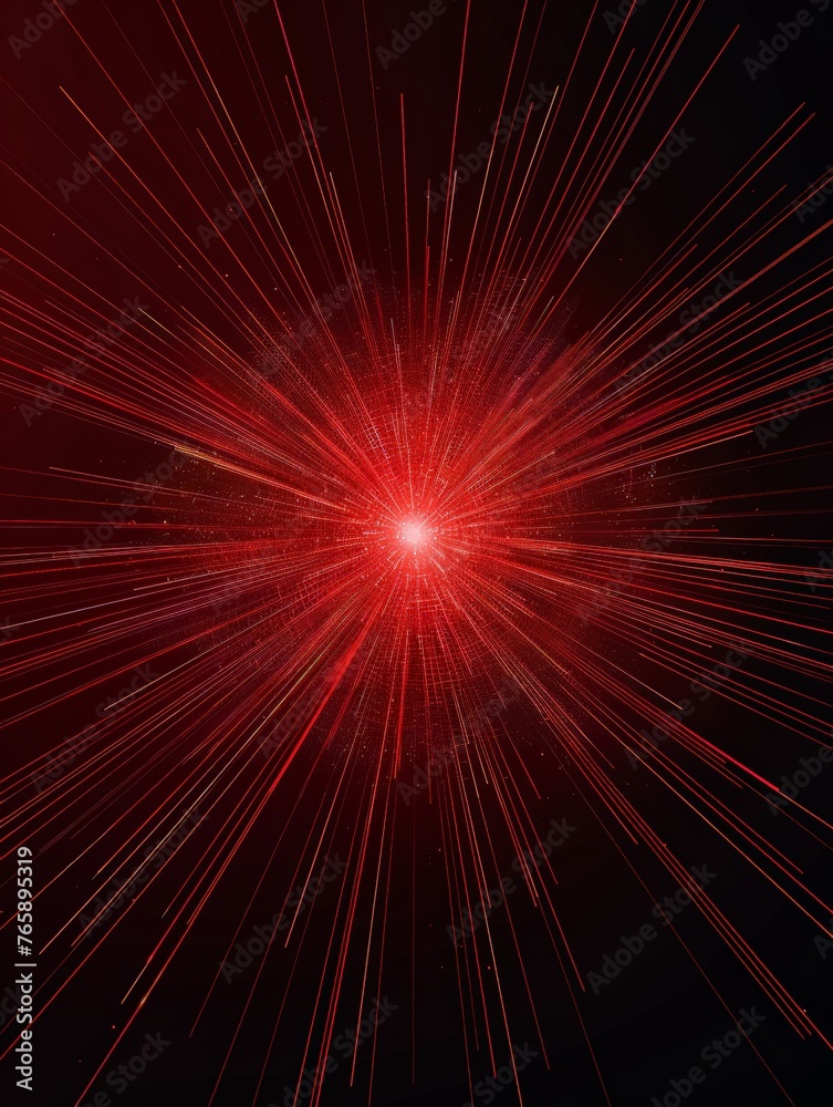A red star bursts brightly in the dark night sky, illuminating its surroundings with a vivid glow A red star bursts brightly in the dark night sky, illuminating its surroundings with a vivid glow